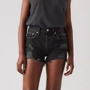 Levi’s 501 Original Cutoff Denim Short Black Size 27
